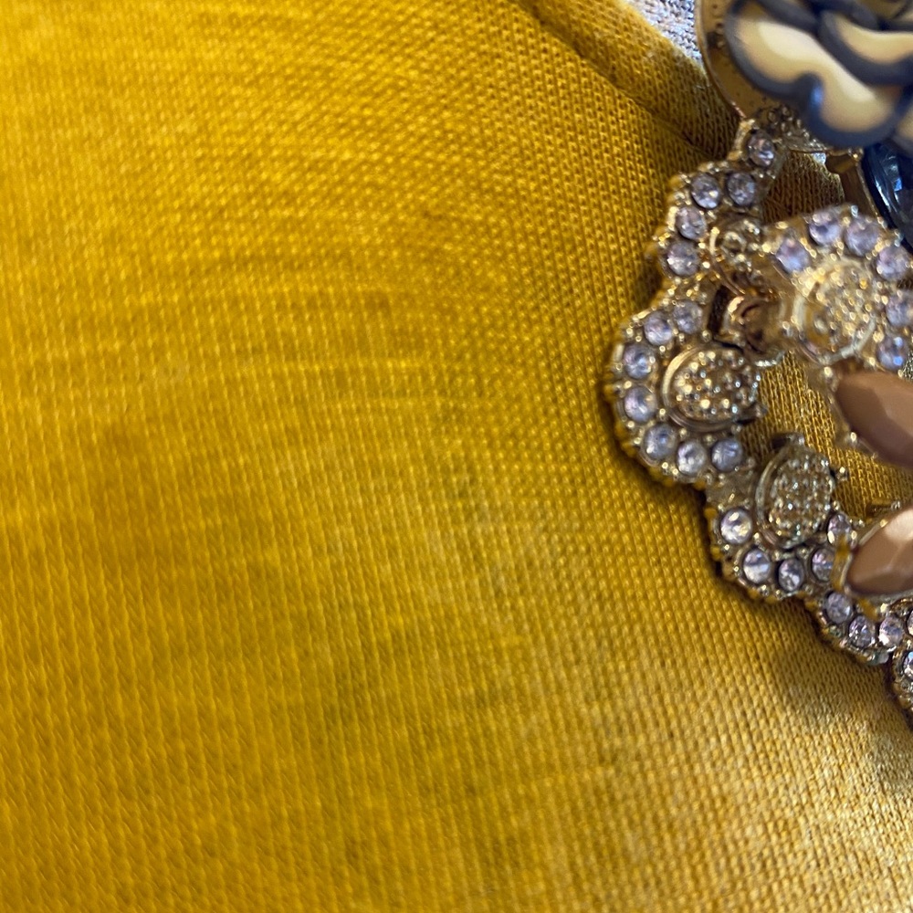 ✨NWOT✨ Long Sleeve Yellow Swing Dress S - Picture 6 of 7